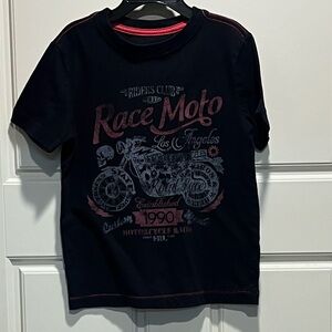 Arizona Jean Company Race Moto Graphic Tee - Black Boys Size 6/7
